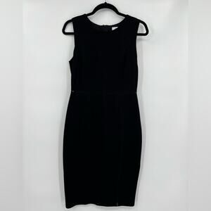 Bailey44 Sheath Midi Dress Sleeveless Cut Outs Zipper Lined Black Size Medium